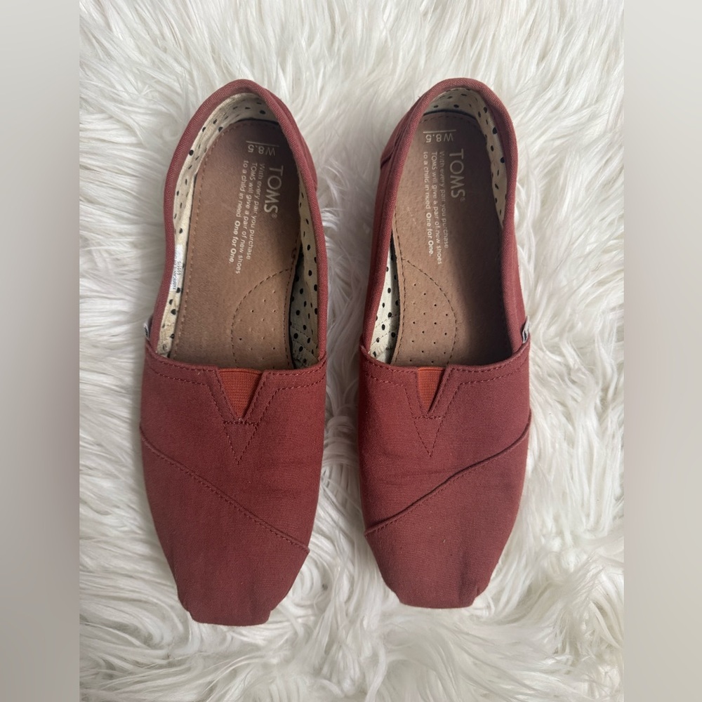 TOMS Brick Red Alpargata - Picture 2 of 5